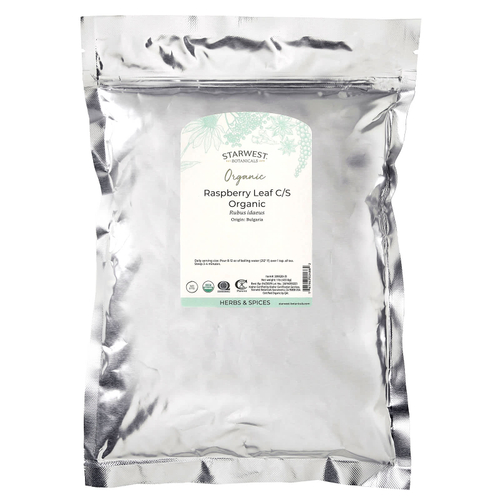 Starwest Botanicals, органические листья малины, нарезанные и просеянные, 453,6 г (1 фунт)