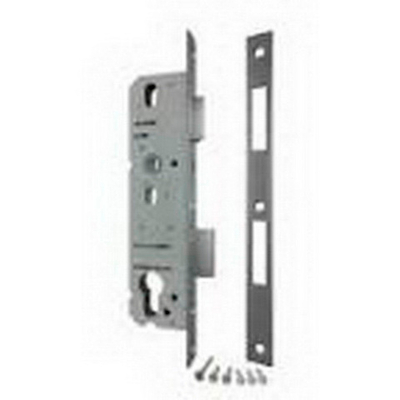 Замок FUARO 4924-35/92 CP хром врезной узкопроф. с защелкой w/b (корпус)