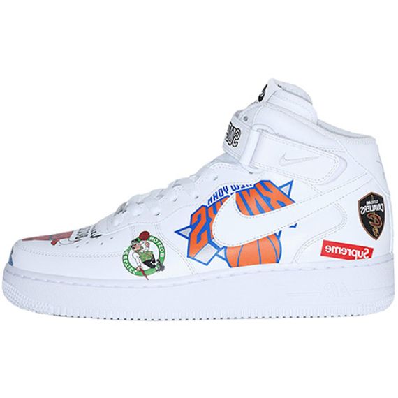 Supreme x Nike Air Force 1 NBA White