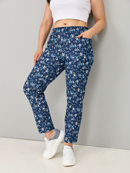 Брюки Бдж-029/джинса-ментолветочка