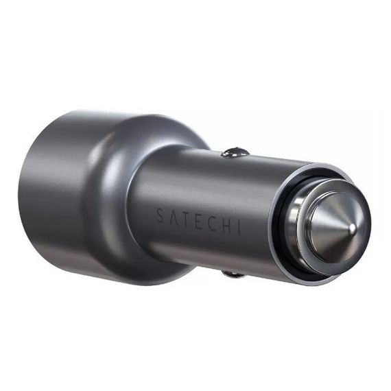 Автомобильное зарядное устройство Satechi 40W Dual USB-C Car Charger, 2xUSB Type-C (PD), Серый ST-U2C40CCM