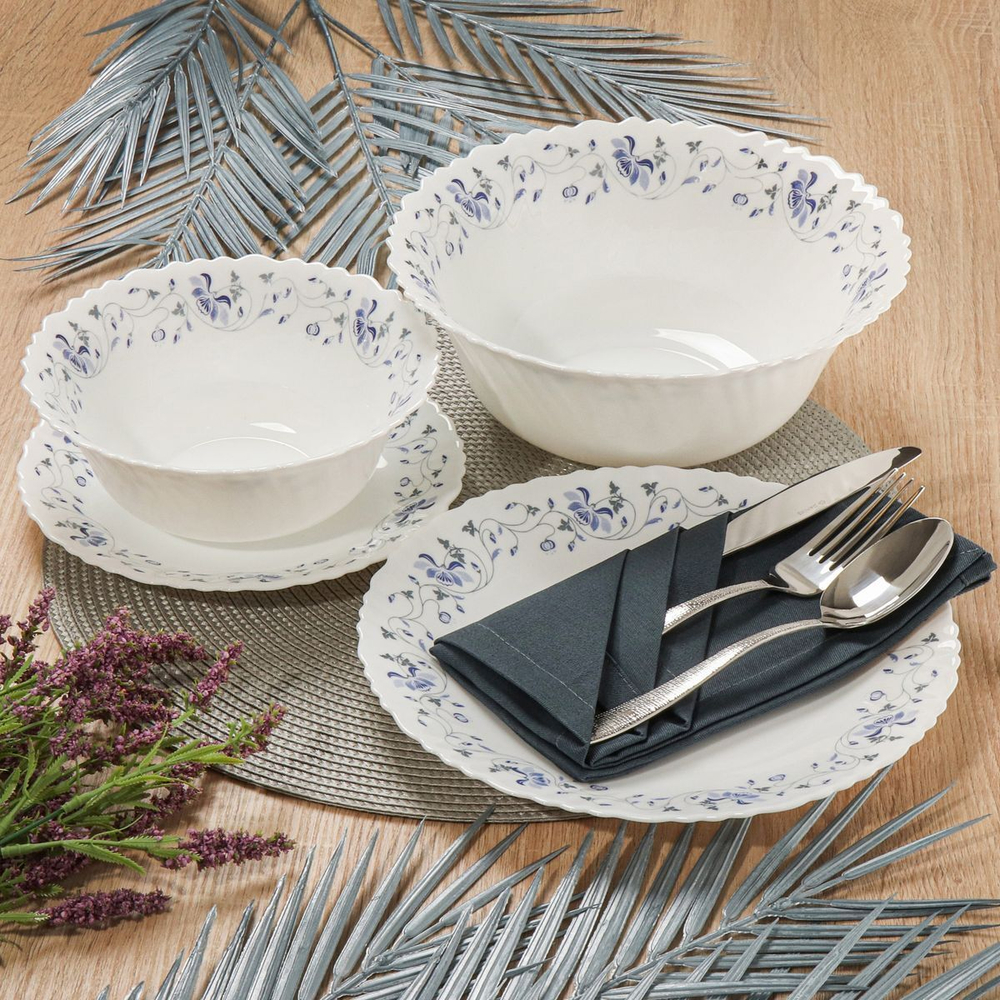 Сервиз столовый стеклокерам, 19 пр, 6 перс, Daniks, Эдем