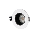 DK3061-WH+BK Встраиваемый светильник, IP 20, 10 Вт, GU5.3, LED, белый/черный, пластик