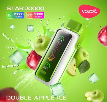 Vozol STAR 20000 - Double Apple Ice (5% nic)