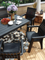 Стол b:rattan Boston 1400х780, антрацит