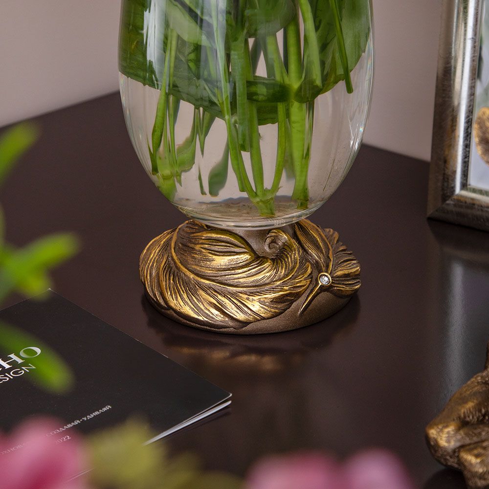 Ваза для цветов Боа Бронза
