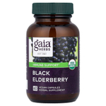 Gaia Herbs, черная бузина, 60 веганских капсул