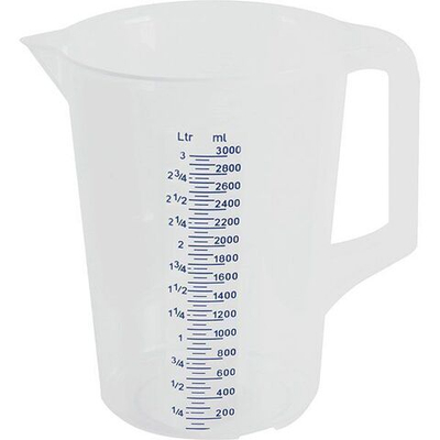 Кувшин мерный;полипроп.;3л;D=17,5,H=23см;прозр. (Цвет: прозрачный)