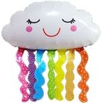 Шар (32''/81 см) Фигура, Счастливое облако, Яркая радуга