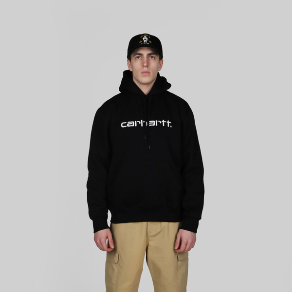 Толстовка мужская Carhartt WIP Hooded Sweatshirt артикул:I030230_black - купить в магазине Дайс