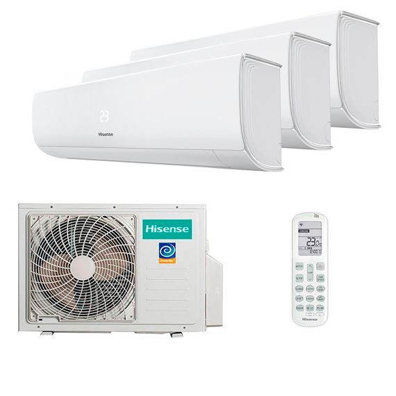 Мультисплит система на 3 комнаты Hisense AMS-07UW4RMRKB00 x 2 + AMS-12UW4RXRKB00 / AMW3-24U4RJC