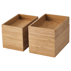 IKEA DRAGAN  (ИКЕА ДРАГАН)  -  Набор для ванной комнаты, 4 предмета, бамбук