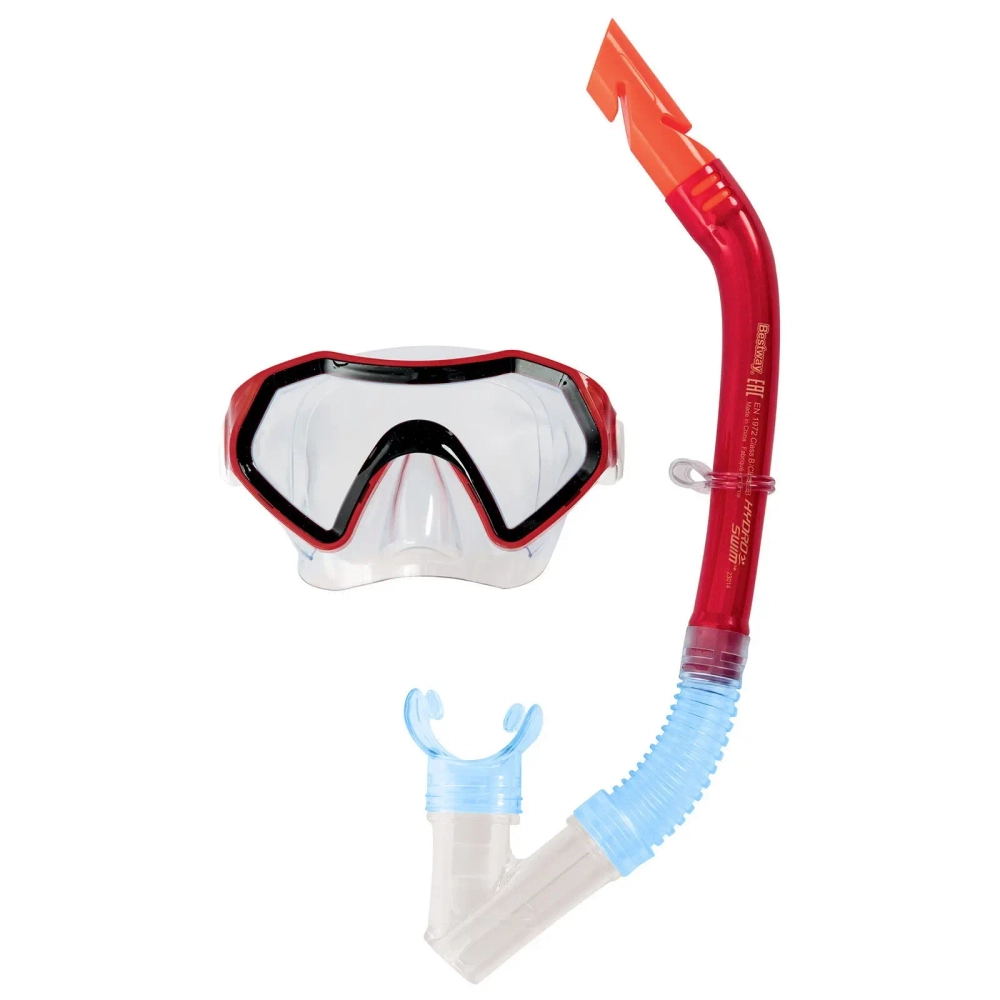 Набор для подводного плавания от 7 лет Crusader Snorkel: маска, трубка Bestway (24025)