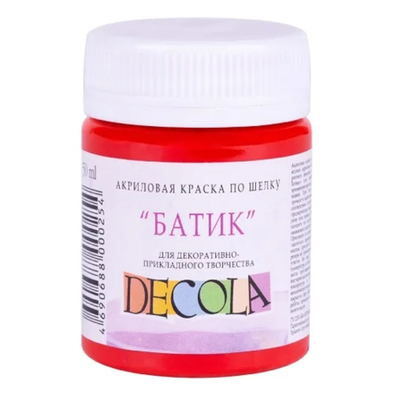 Декола акрил шелк/батик 50 мл Красная