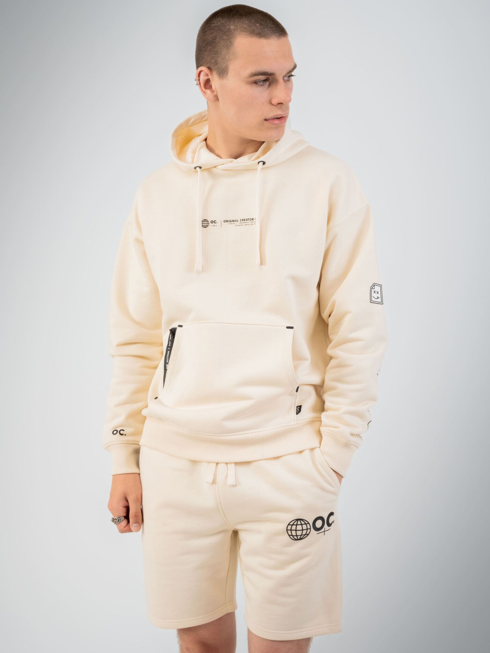 Шорты мужские ORIGINAL CREATOR GLOBE SHORTS, Молочный