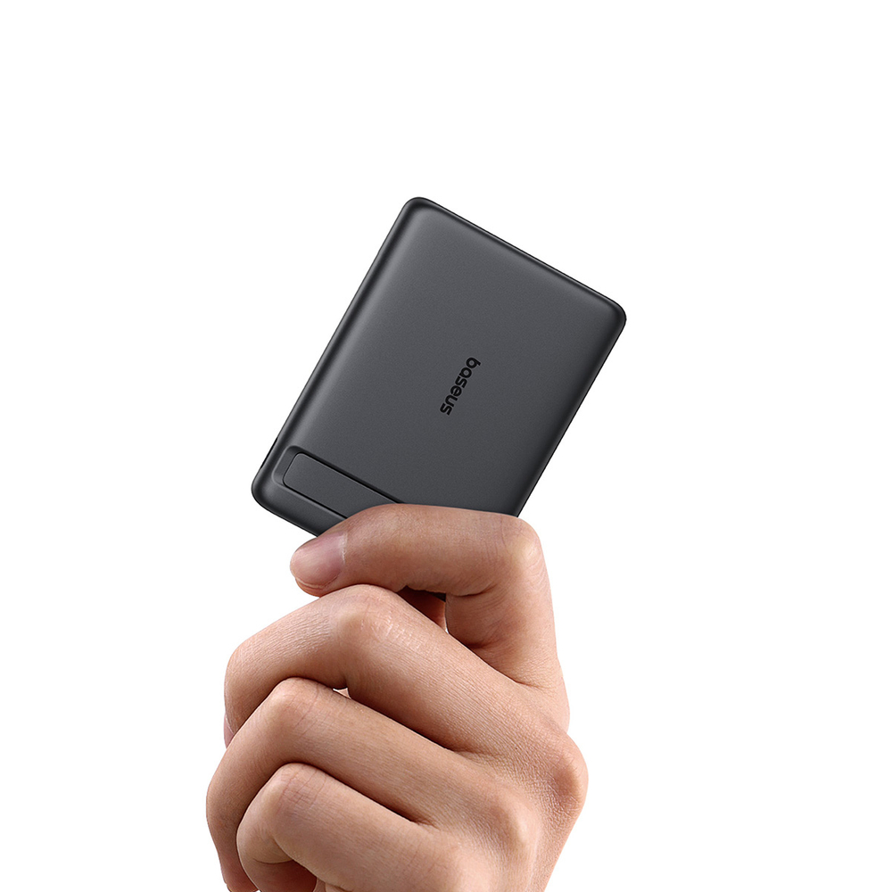 Внешний аккумулятор + Беспроводная зарядка Baseus PicoGo AM31 Ultra-Mini Magnetic Power Bank with Kickstand C+Qi2 5000mAh 20W (MagSafe)