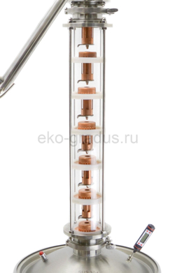 медный тарелки колпачковой колонны