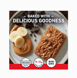 Clif Bar — Протеиновые батончики с бананом , арахисовым маслом и темным шоколадом — Сделано из органического овса — 10 г белка — Без ГМО — На растительной основе — Энергетические батончики