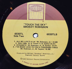 Винтажная виниловая пластинка LP Smokey Robinson Touch The Sky (USA 1983)