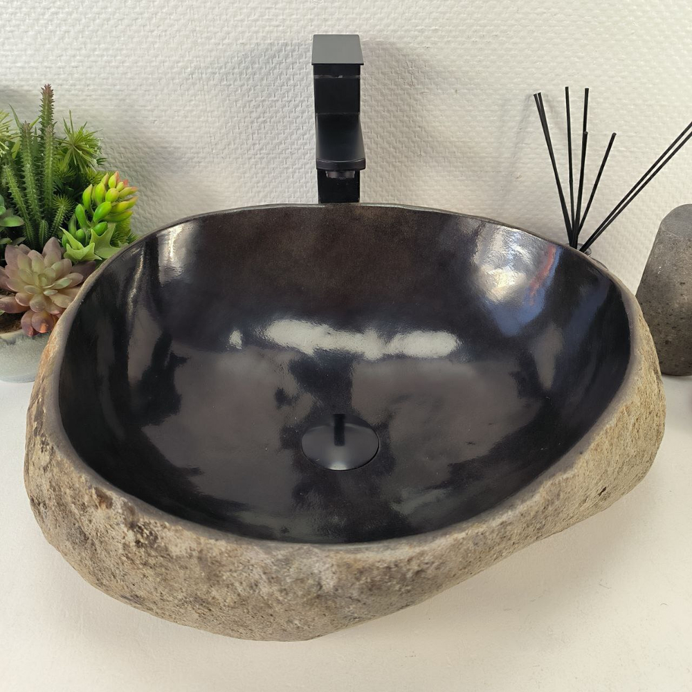 Раковина из речного камня RS-65395 50*42*15 0861