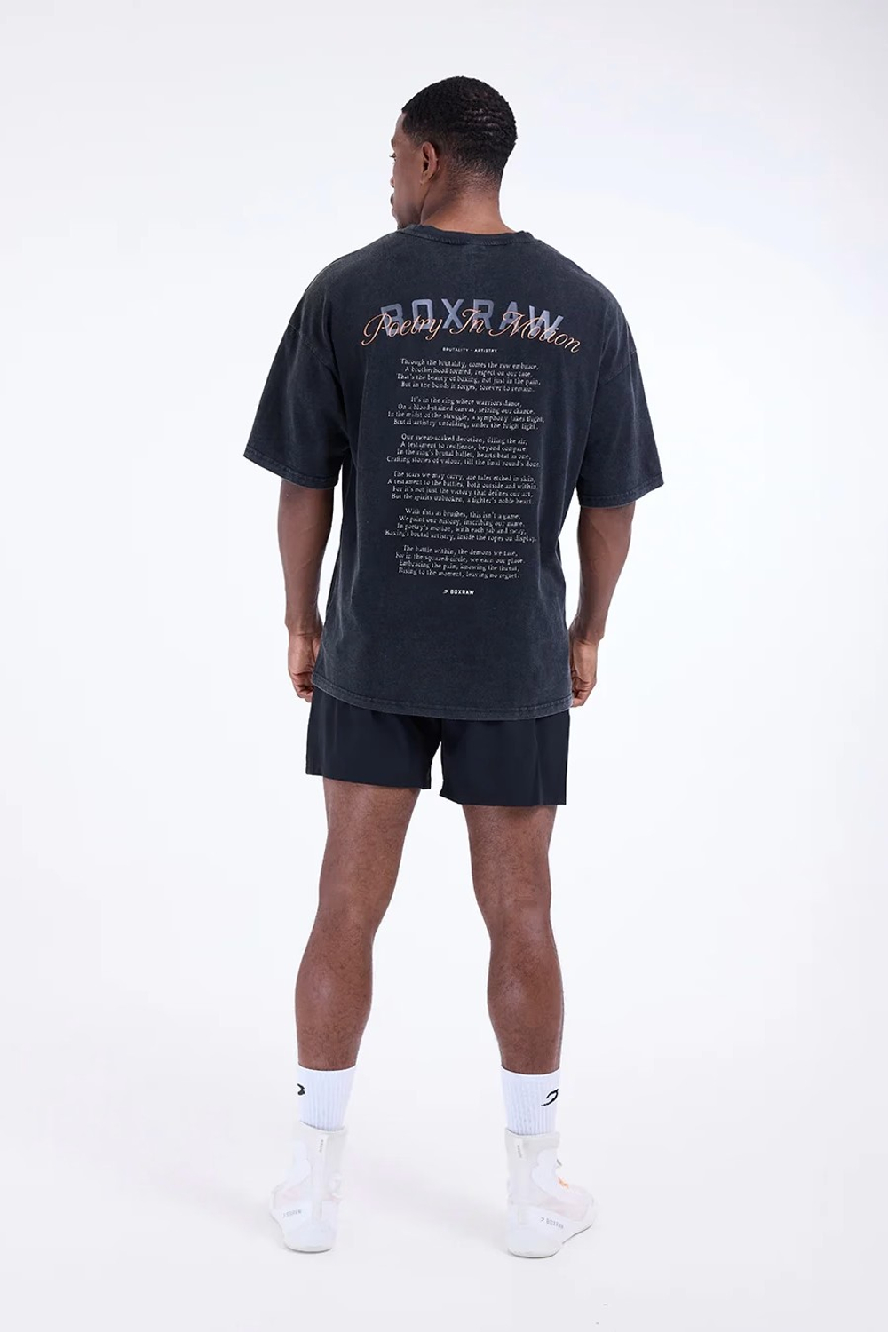 Футболка BOXRAW Poetry In Motion Oversized чёрная