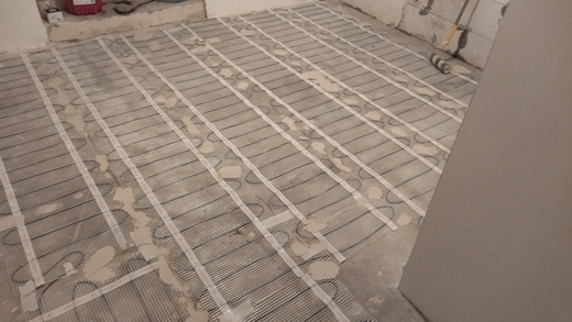 Укладка теплого пола (маты )