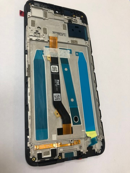 Дисплей в сборе с тачскрином и рамкой для Tecno Spark 9 Pro чёрный Оригинал