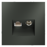 Розетка телевизионная встраиваемая VOLTUM S70 TV+RJ45 кат. 6, (титан)