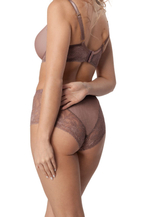 Трусики-слипы Rebecca с завышенной линией талии (Размер: XL) (Цвет: кофейный)