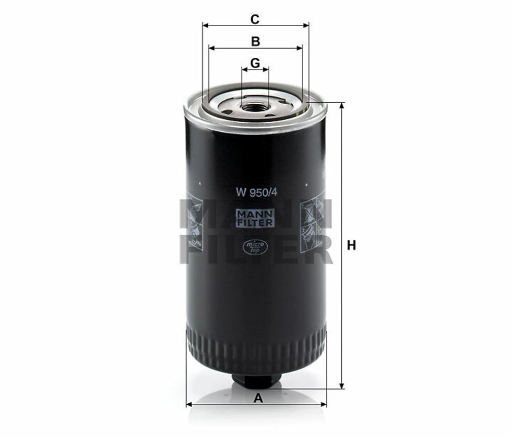 Фильтр масляный W 950/4