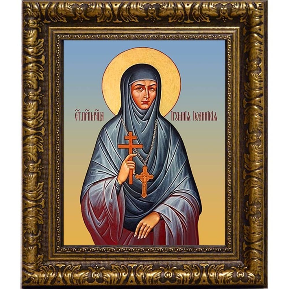 Иоанникия Кожевникова, игумения, преподобномученица. Икона на холсте.