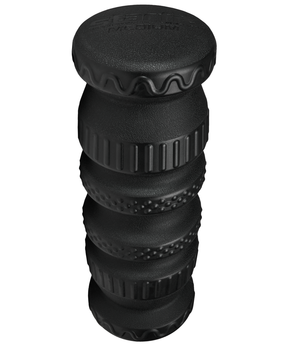 Ролик массажный FA-526, PU, средняя жесткость, 30x10 см, черный