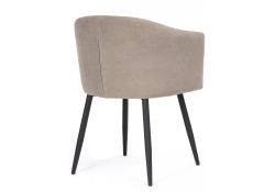 Стул на металлокаркасе Валета капучино / черный