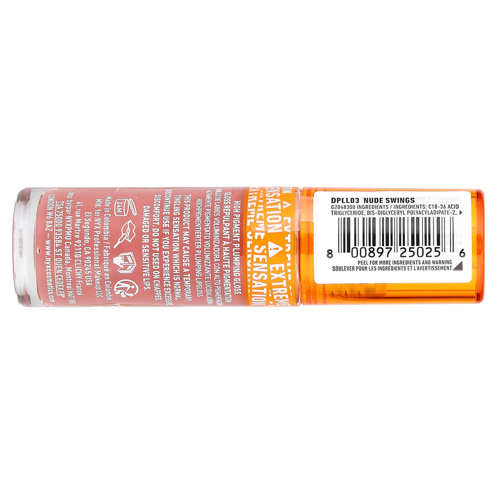 NYX Professional Makeup, Duck Plump, 03 нюдовых свинга, 7 мл (0,23 жидк. Унции)