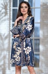 Халат женский MIA Amore BLUE-MARINE Блю Марин 8443