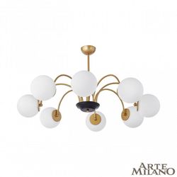 Люстра на штанге Arte Milano AM-Napoli 312066/D940/8 BS/BK