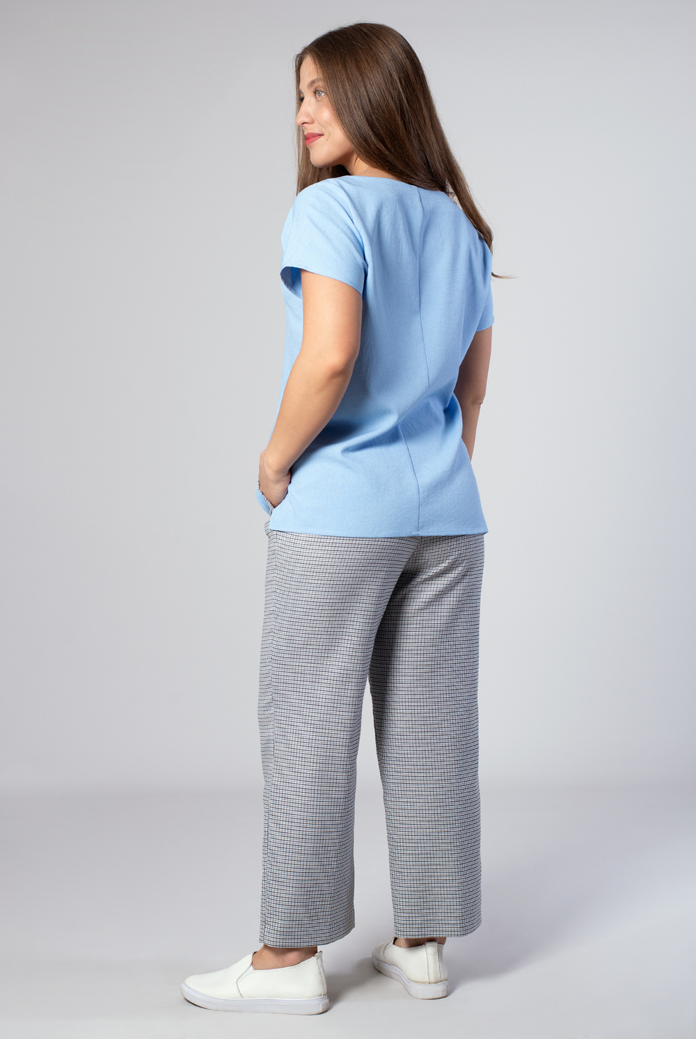 Блузка женская 3256зпа, Небесный #259Неб093256зпа