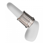 Насадка на пенис с ребристой поверхностью Pretty love серая