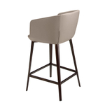 Барный стул 4134/A214BS из экокожи серого цвета