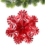 Украшение фольгированное «Сказочная снежинка» d-30 см, Красный