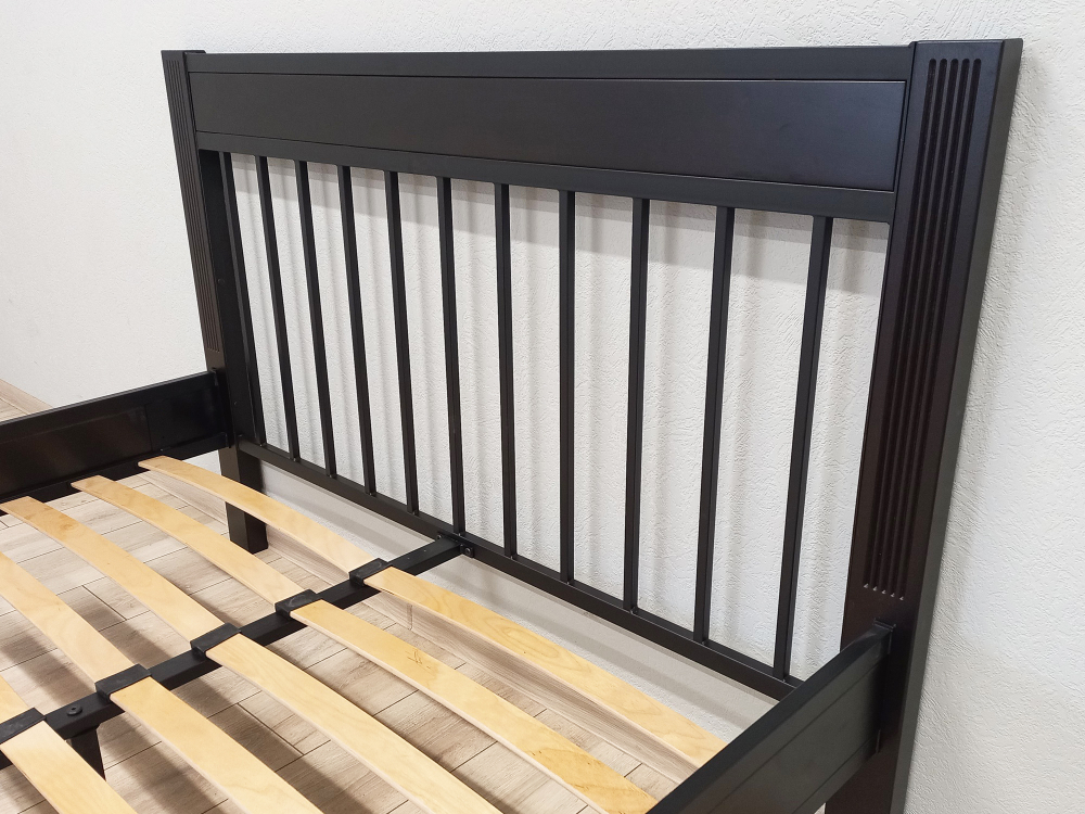 Кровать Форвард АГАТА 160, черный/шоколад