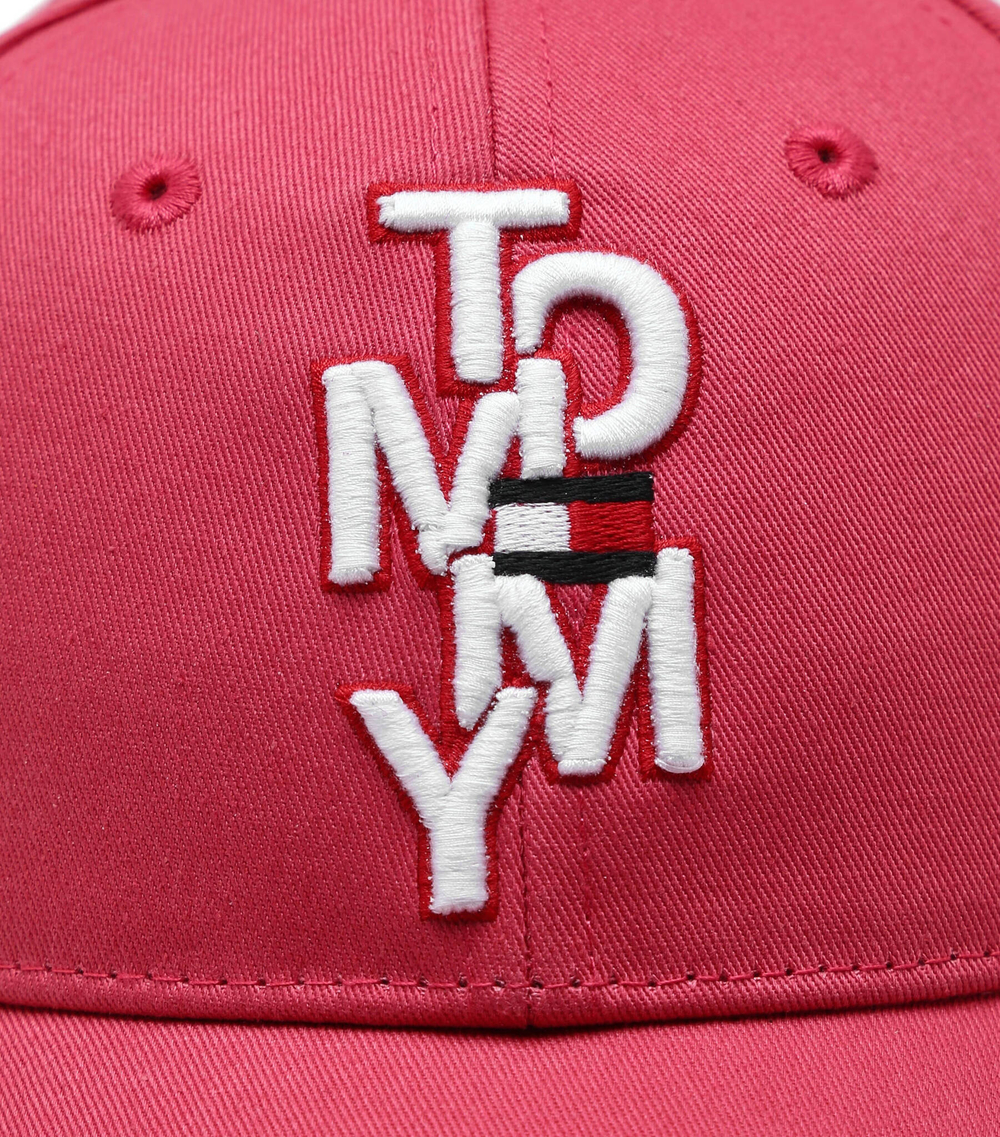 кепка tommy logo Tommy Hilfiger - розовый(AU0AU01600)