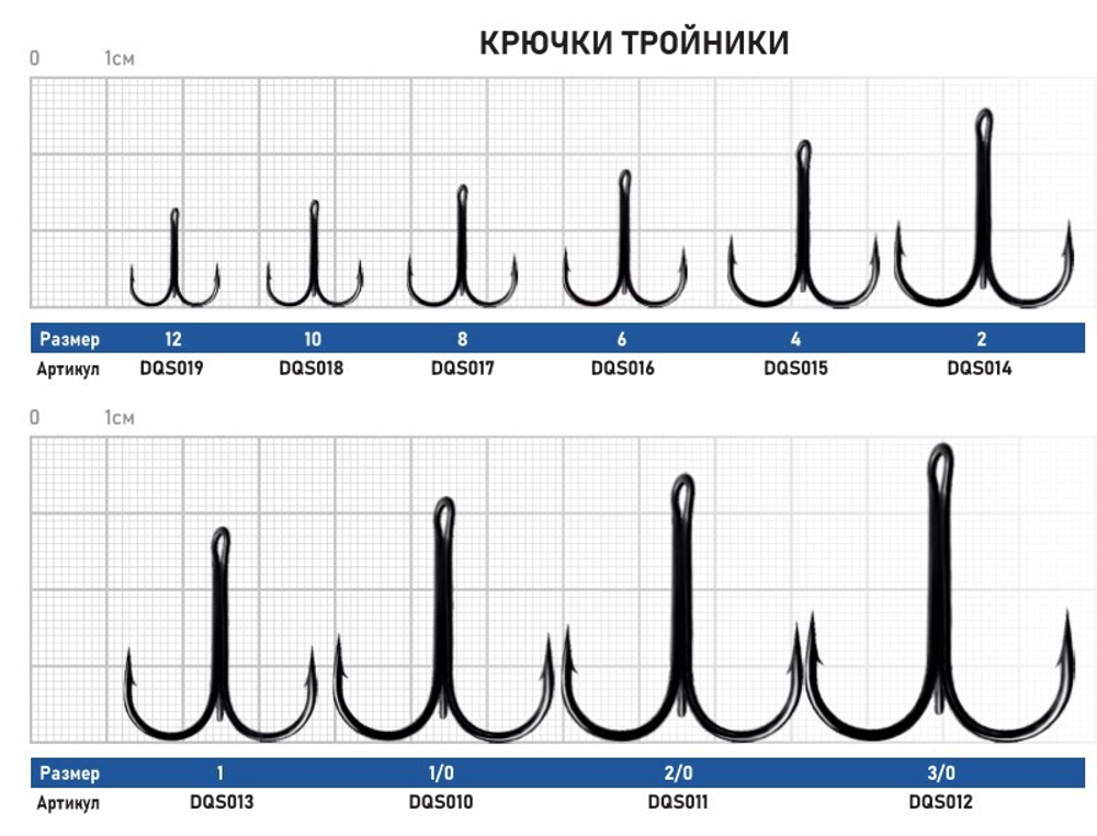 Крючок Тройник ZUB  401 # 2/0 (5 шт)