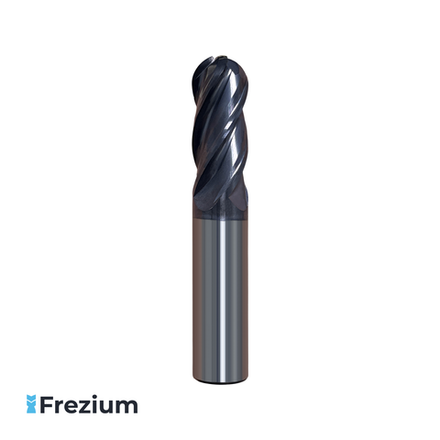 Сферическая фреза твердосплавная по металлу 16x16x32x89 Z4 R8 VHM; 2P0201A-16