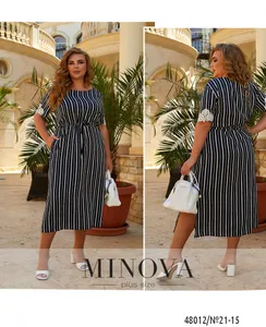 Платье 21-15-1-Темно-синий Minova