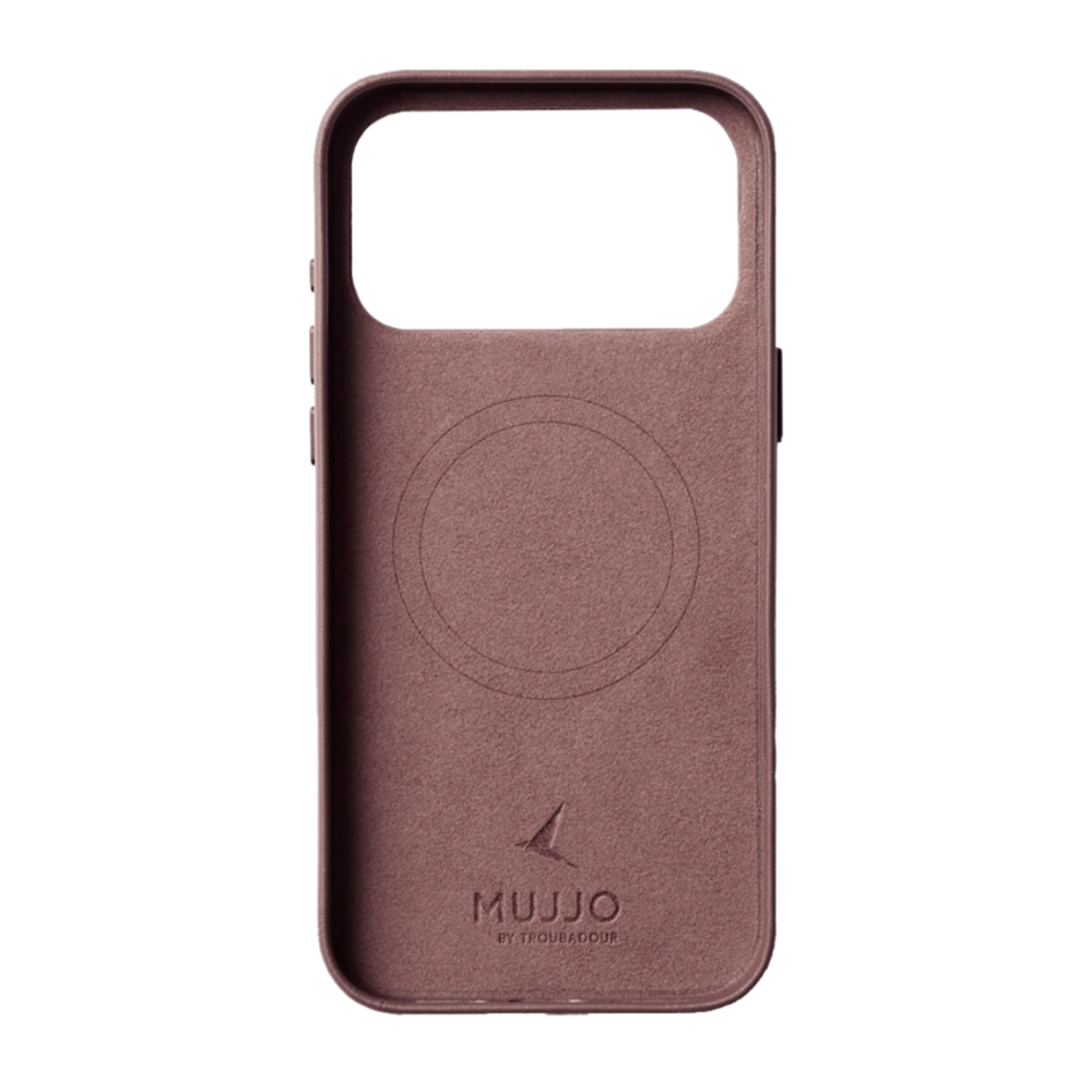 Кожаный чехол MagSafe Mujjo Full Leather Case для iPhone 17 Pro Max Чехол из натуральной телячьей велюровой цельнозерновой кожи с мелкозернистой фактурой и сенсорной накладкой для Контроллера камеры