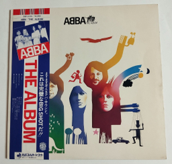 Винтажная виниловая пластинка LP ABBA The Album (Japan 1977) (Blue Red Obi)