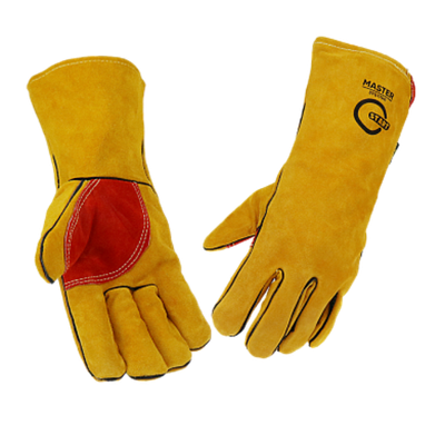 Master STG1700, Краги спилковые, усиленная ладонь, Kevlar