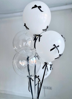 Набор воздушных шаров с бантиками №2300