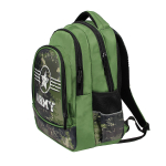 Ранец школьный Гармония 40*28*18см, анатом. спинкой, 1 отдел, 2 кармана, 2 боковых кармана "Армия"